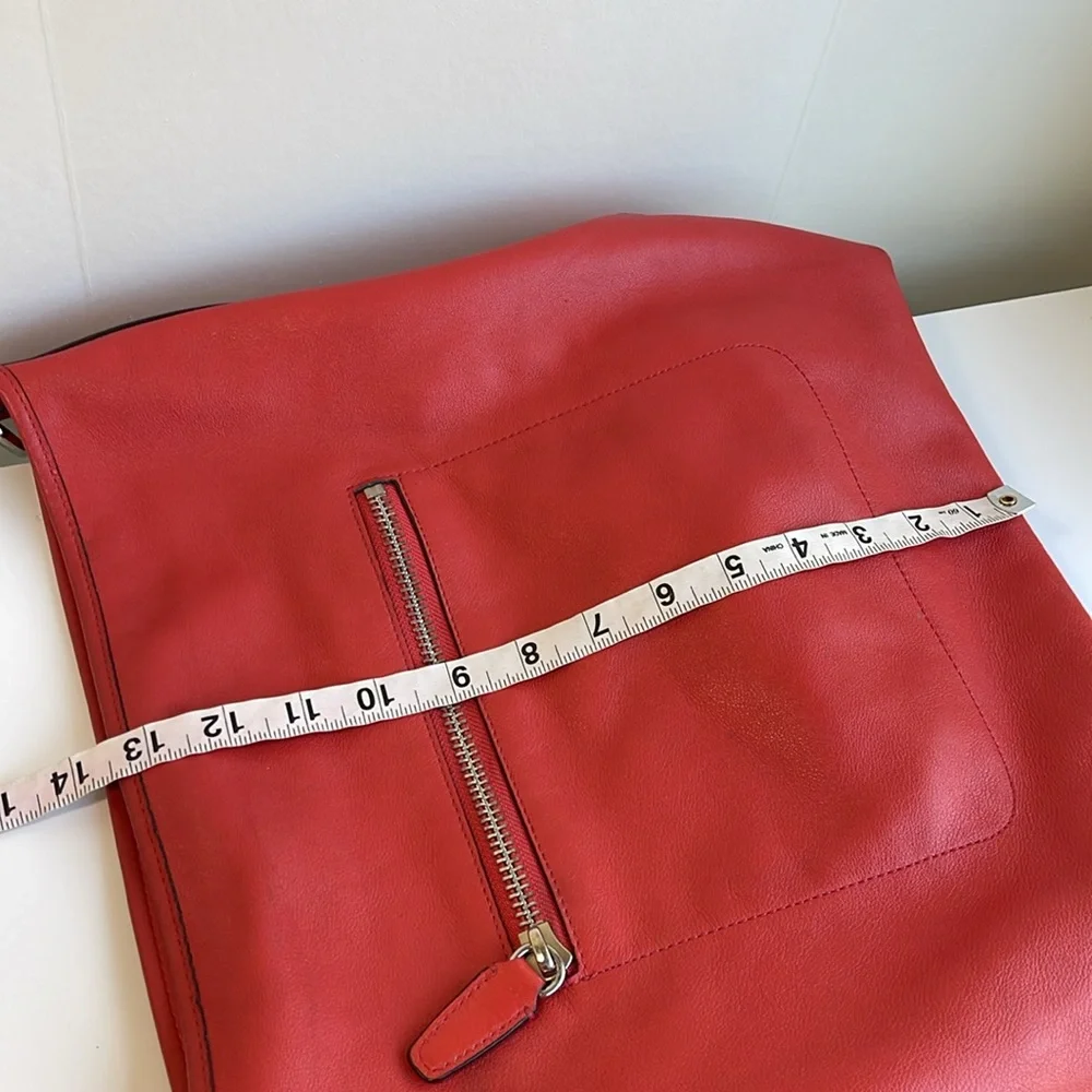 COACH Legacy Leather Duffle Bag In Coral Red